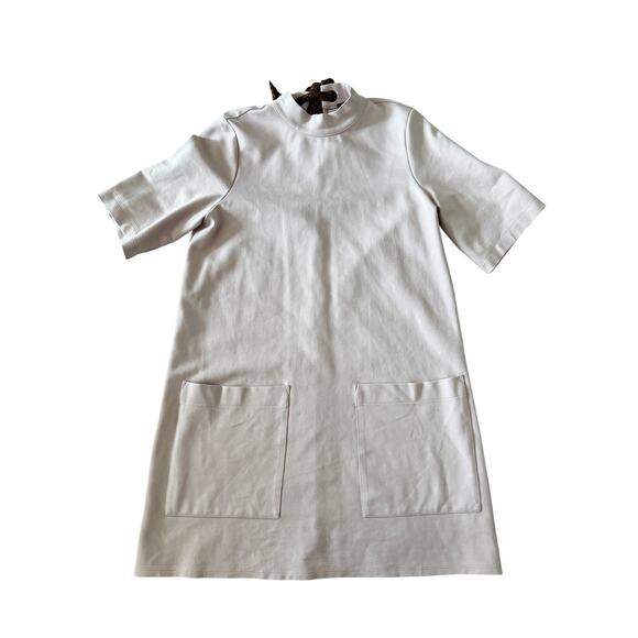 Free People West Hill Mini Dress – Size Medium – Nectar Pink with Leopard Tie - Picture 6 of 11